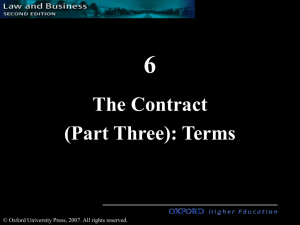 the contract - Oxford University Press