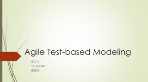 Agile Test-based Modeling