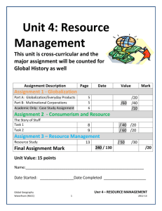 Unit 5 - Research Project/Paper