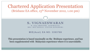 Chartered application Presentation