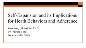 Self-Expansion and its Implications for Heath Behaviors and
