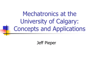 Mechatronics: Concepts and Applications