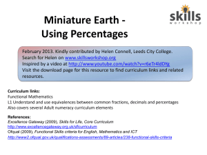 Miniature Earth - Skills Workshop