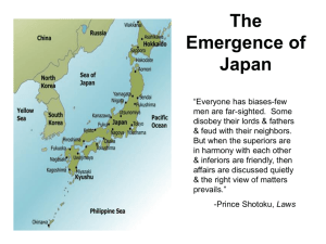 The Emergence of Japan