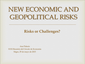 new economic and geopolitical risks