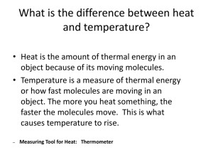 What is the difference between heat and