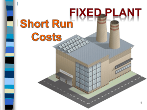 Power Point: Short Run Costs