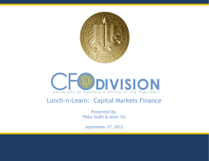 Capital Markets Finance - September 26, 2012