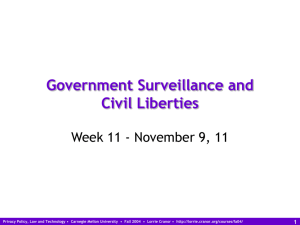 Online Privacy Issues Overview - Lorrie Faith Cranor