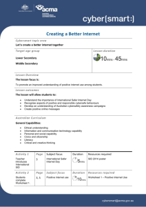 Creating a Better Internet
