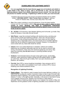 guidelines for lightning safety