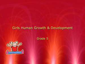 Girls Human Growth