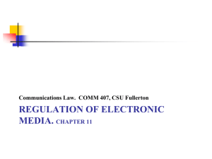 Chapter 11: Electronic Media
