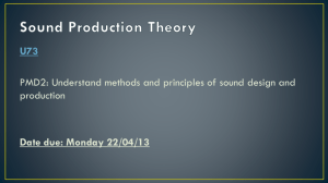 Sound design methodology