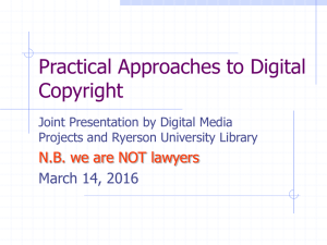 Practical Approaches to Digital Copyright
