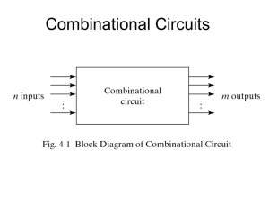 Combinational Circuits