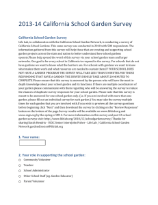 2013-14 California School Garden Survey