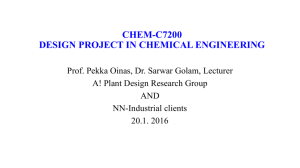 CHEM-C7120 Laboratory project in chemical