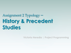 Typology History and Precedent