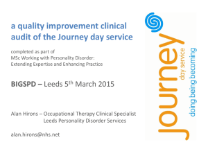 a quality improvement clinical audit of the Journey day