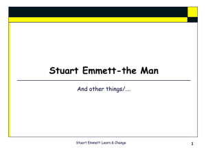 Click to presentation on Stuart Emmett