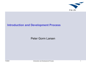 Introduction and Development Process