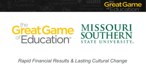 Critical Number - Missouri Southern State University