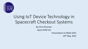 Using IoT Device Technology in Spaceraft Checkout Systems