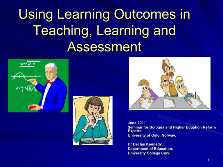 Learning Outcomes Teaching Excellence