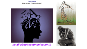 Psychology - Mr. Duez UNIT 4 - Cognition Language & Thought