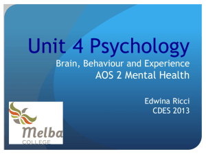 Unit 3 Psychology Edwina Ricci