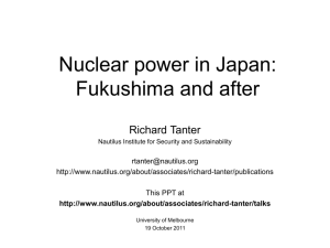 Nuclear Power in Japan: Fukushima and After