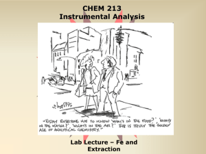 Chem 313 Instrumental Analysis