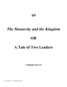 1 Samuel 16:7 - Kingdom Story Ministries