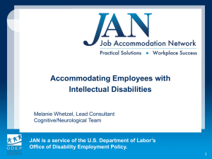 Intellectual Disabilities - Job Accommodation Network