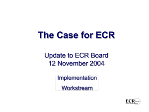Vision of ECR presentation