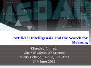 Artificial Intelligensia and the Search for Meaning