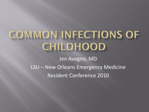 Common Infections Of Childhood