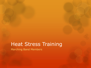 Heat Stress - Fresno State Bulldog Marching Band
