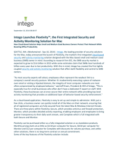 Intego Launches Flextivity™, the First Integrated Security and