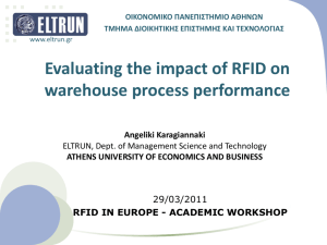 Evaluating the impact of RFID on warehouse