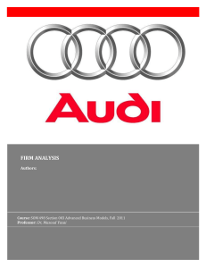 Firm-Report-FinalDraft-1.0 - SOM498-AUDI