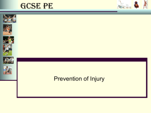 Prevention of injury PPT