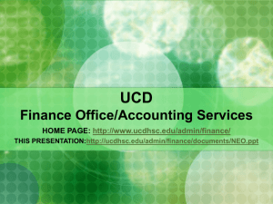UCDHSC Finance Office/Accounting Services