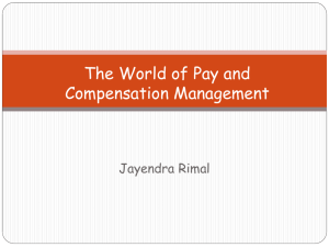 The World of Pay and Compensation