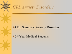 CBL Seminars: Anxiety/School Refusal