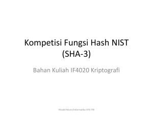 Kompetisi Fungsi Hash NIST