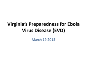 State Ebola Virus Disease (EVD) - Virginia Emergency Management