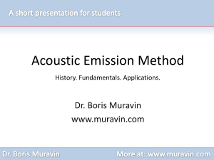 Fundamentals of Acoustic Emission method