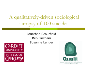 A qualitatively driven sociological autopsy of 100